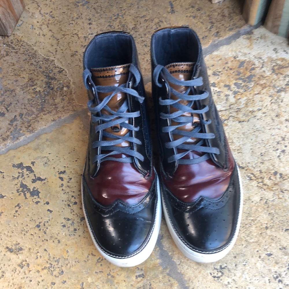 Ted Baker London Blaare Patent-Lth Wingtips SZ 11